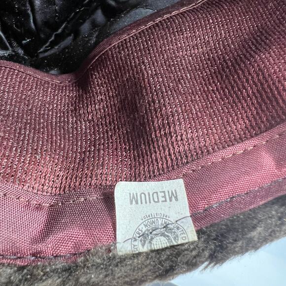 Vintage Faux Fur Hats Fedora Bucket Lined Men's Small Medium USA Made Band - Picture 3 of 12